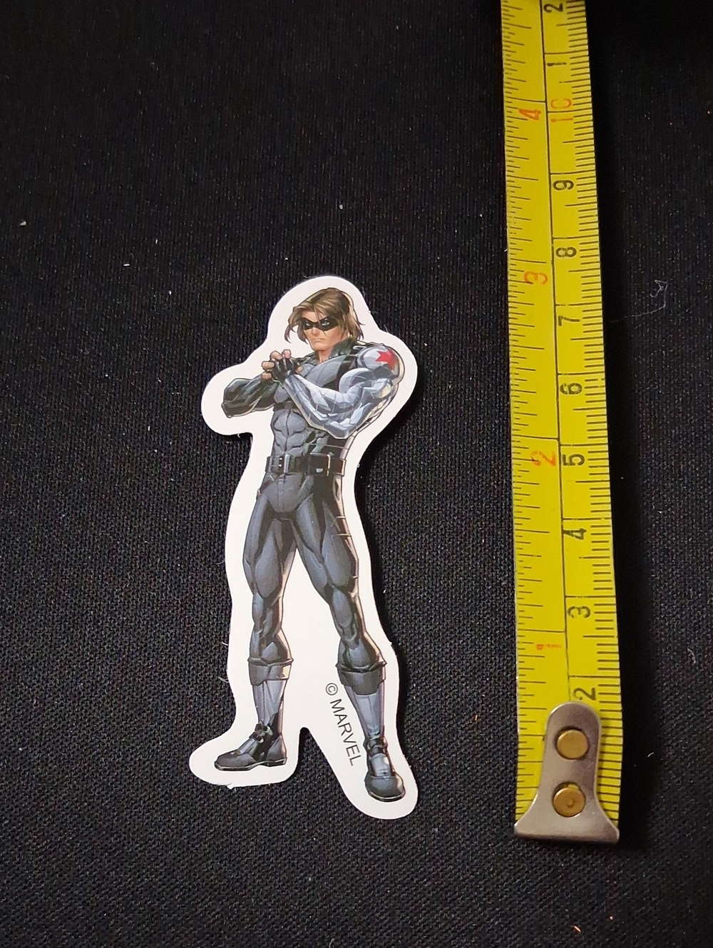 Marvel Winter Soldier Waterproof Sticker Decal in Black, Gray, White